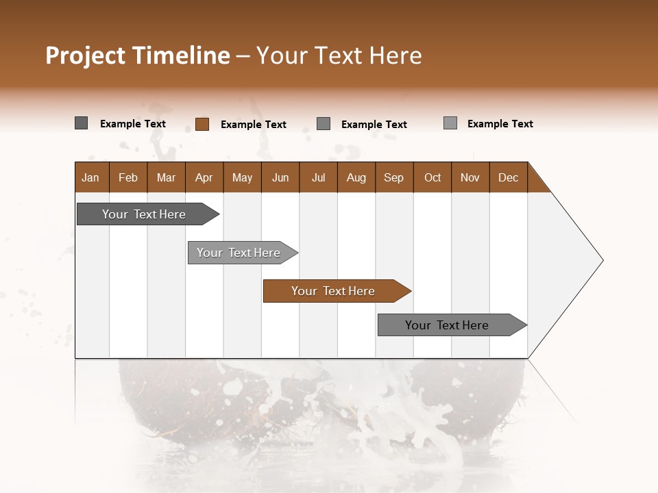 Horizontal Space Copy PowerPoint Template