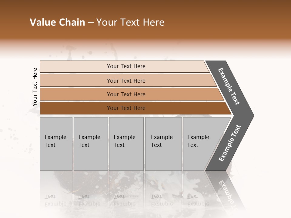 Horizontal Space Copy PowerPoint Template
