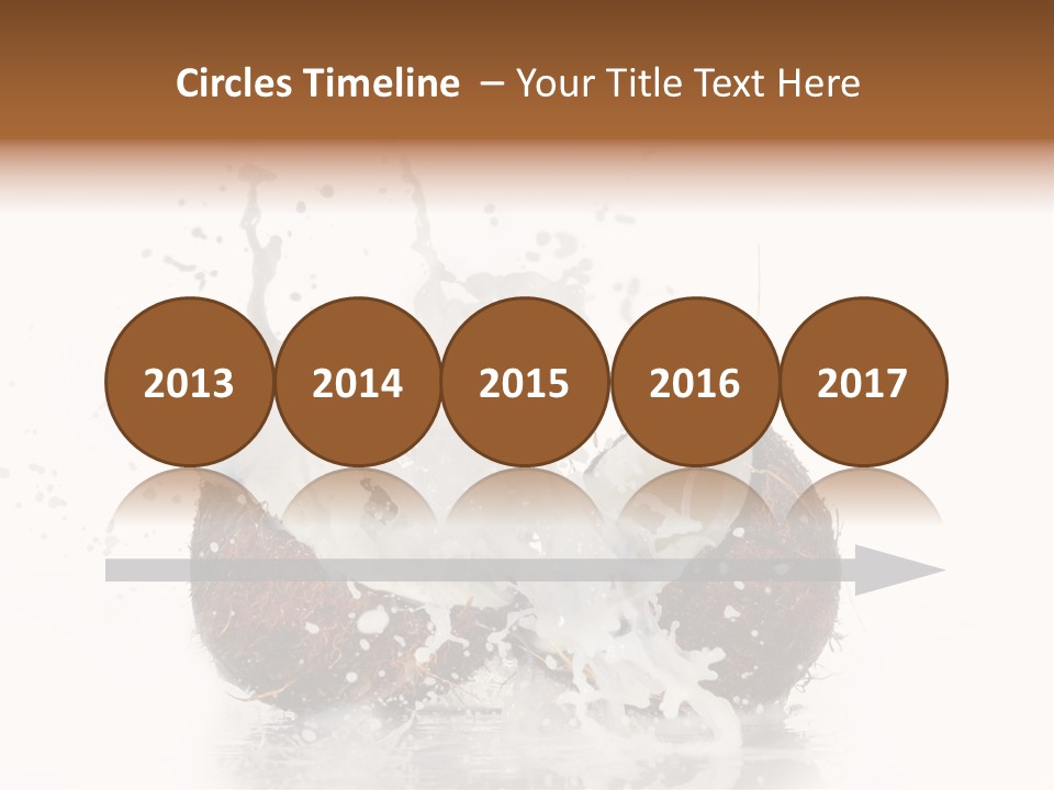 Horizontal Space Copy PowerPoint Template