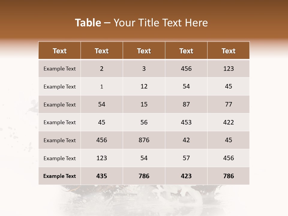 Horizontal Space Copy PowerPoint Template