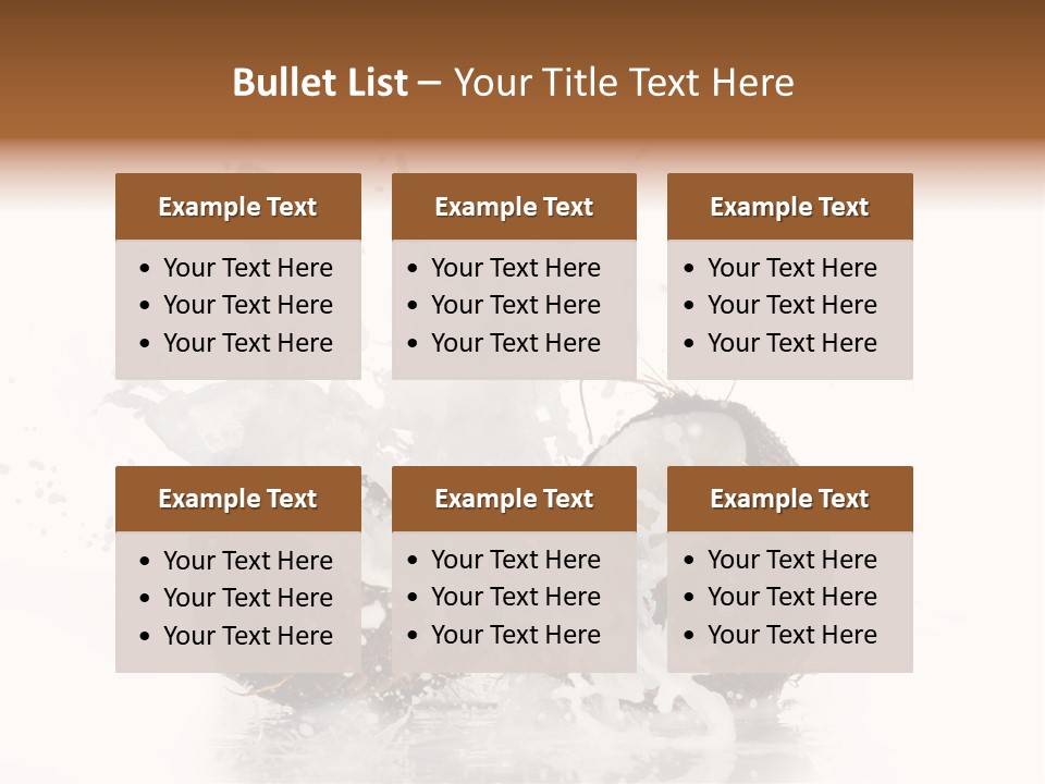 Horizontal Space Copy PowerPoint Template