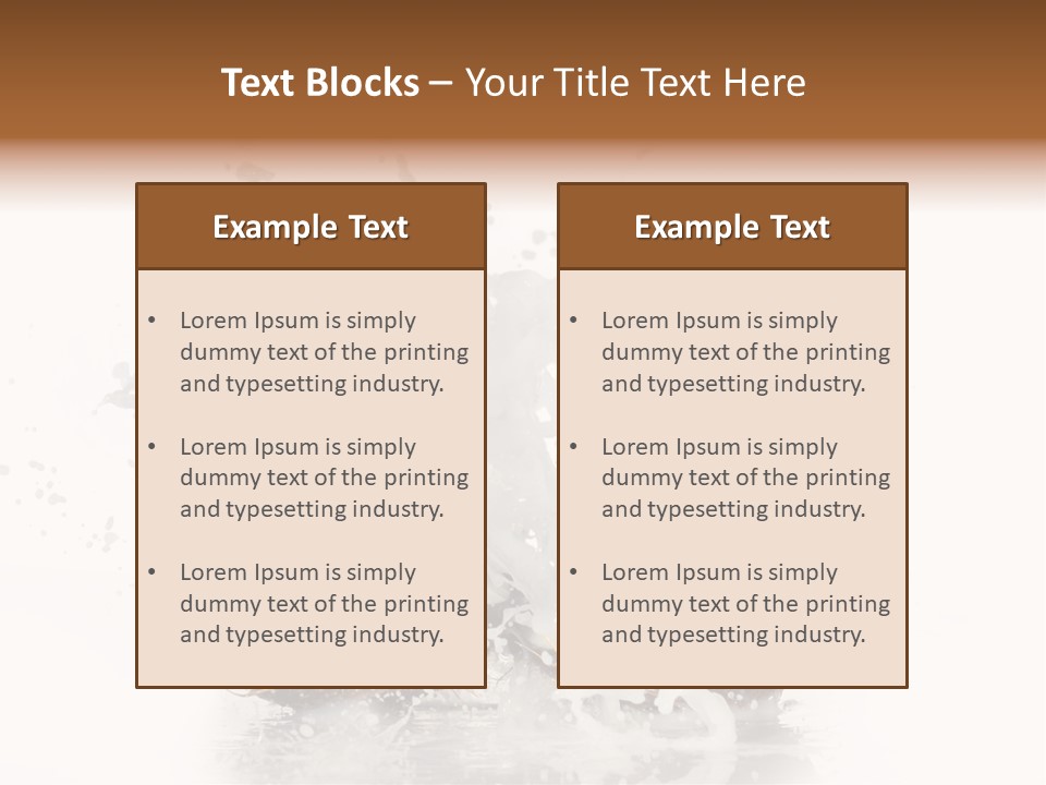 Horizontal Space Copy PowerPoint Template