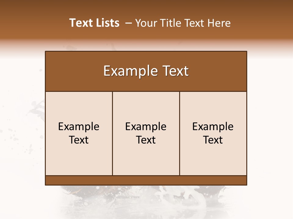 Horizontal Space Copy PowerPoint Template