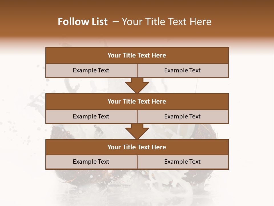 Horizontal Space Copy PowerPoint Template