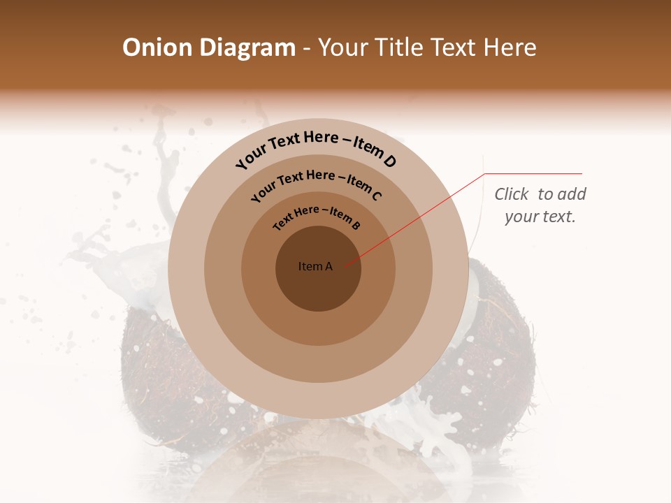 Horizontal Space Copy PowerPoint Template