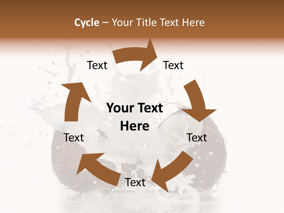 Horizontal Space Copy PowerPoint Template