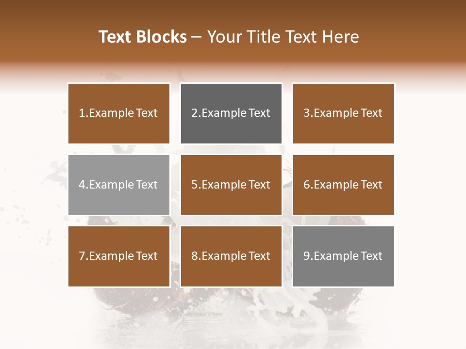 Horizontal Space Copy PowerPoint Template