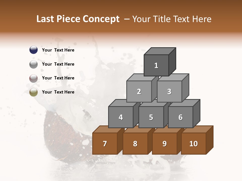 Horizontal Space Copy PowerPoint Template