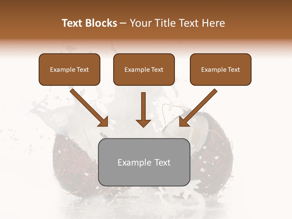 Horizontal Space Copy PowerPoint Template