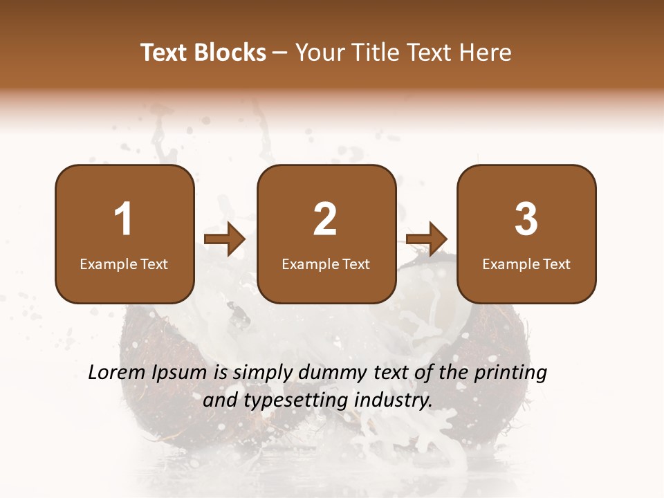 Horizontal Space Copy PowerPoint Template
