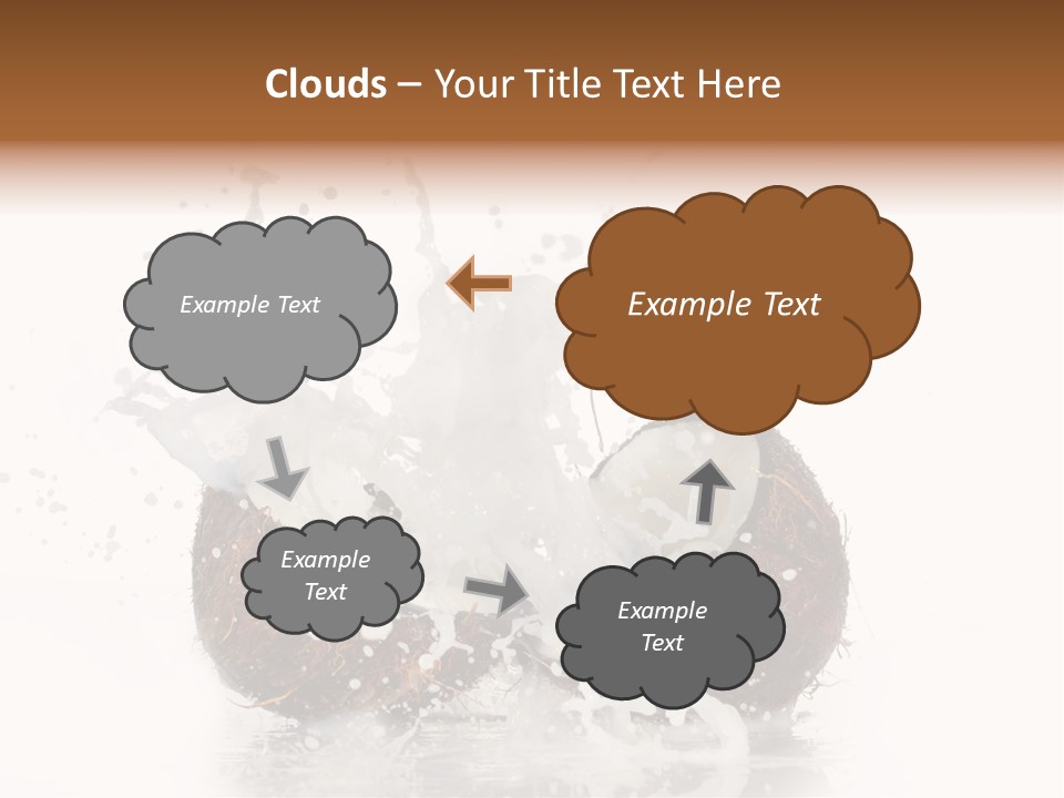 Horizontal Space Copy PowerPoint Template