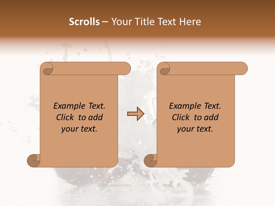Horizontal Space Copy PowerPoint Template