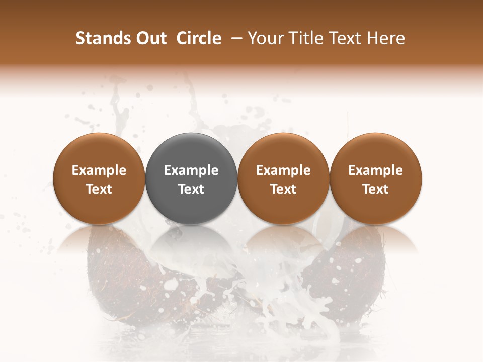 Horizontal Space Copy PowerPoint Template