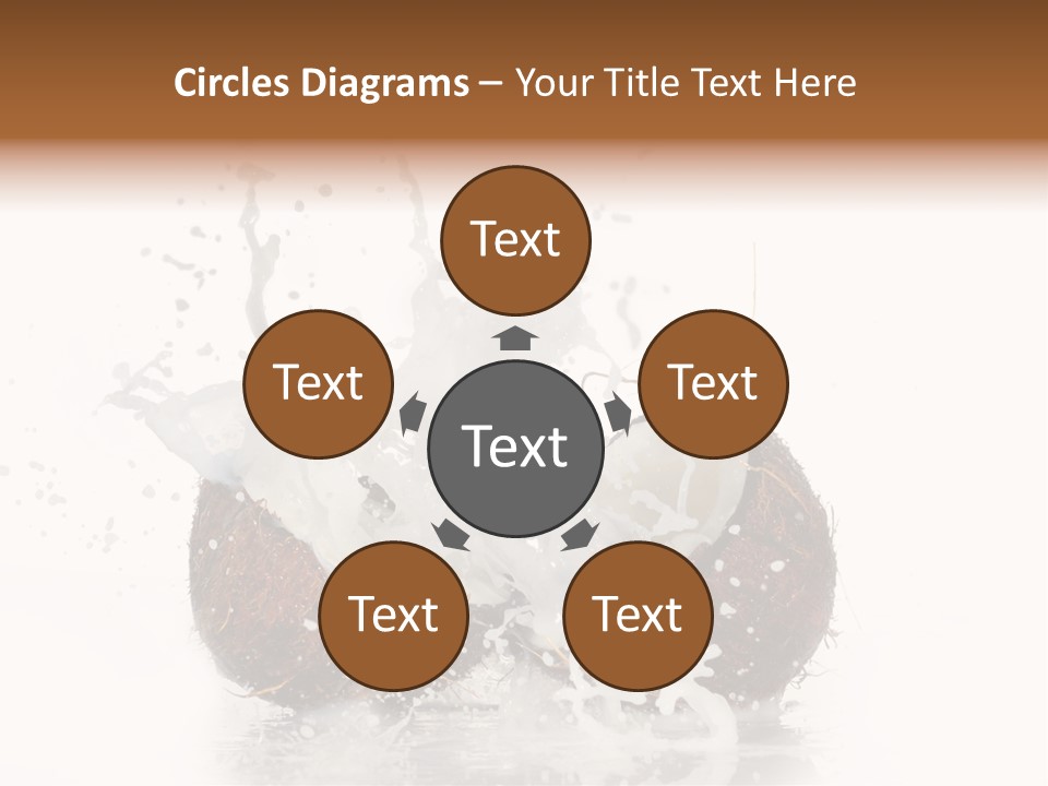 Horizontal Space Copy PowerPoint Template