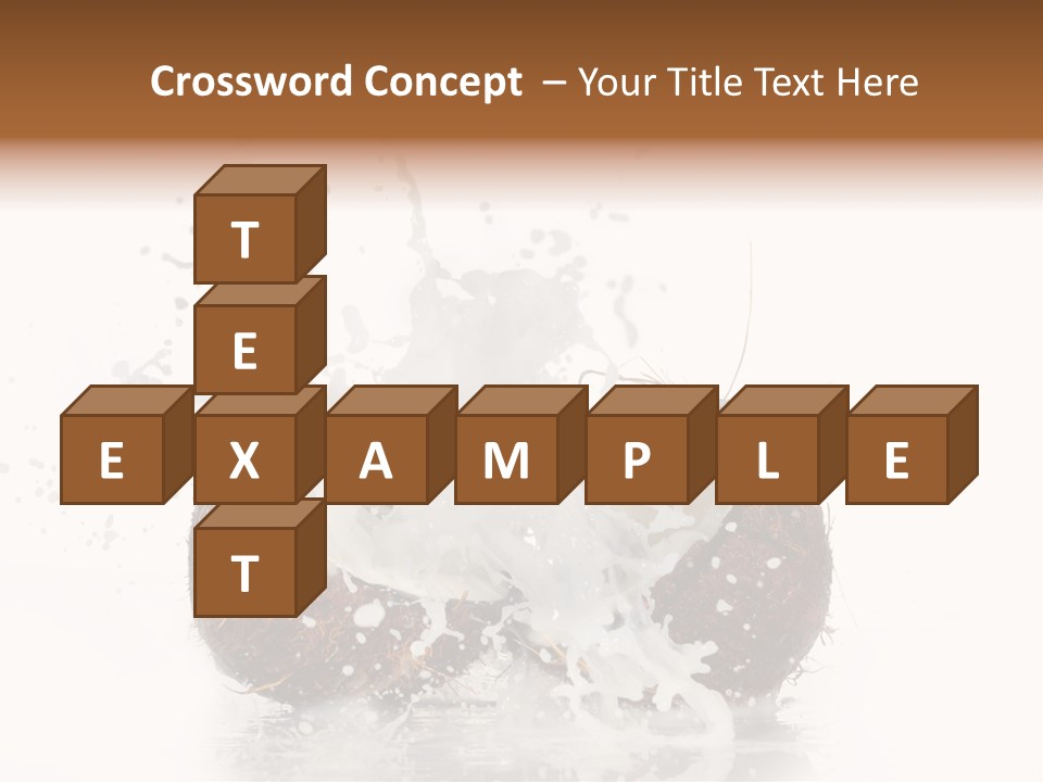 Horizontal Space Copy PowerPoint Template