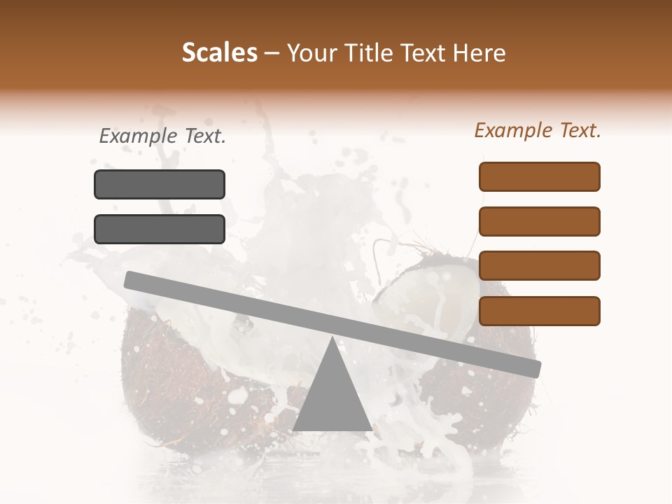 Horizontal Space Copy PowerPoint Template