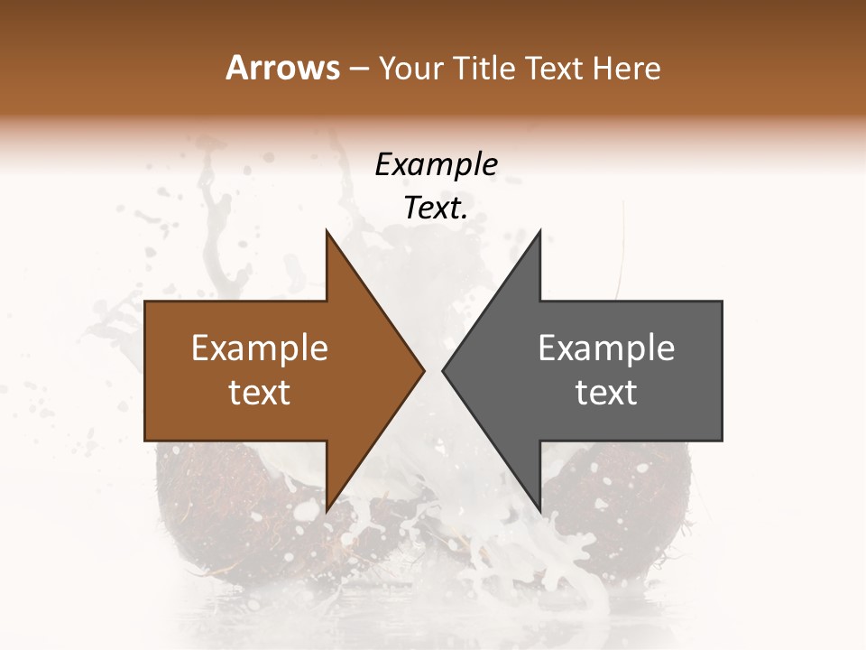 Horizontal Space Copy PowerPoint Template