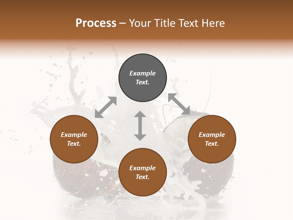 Horizontal Space Copy PowerPoint Template
