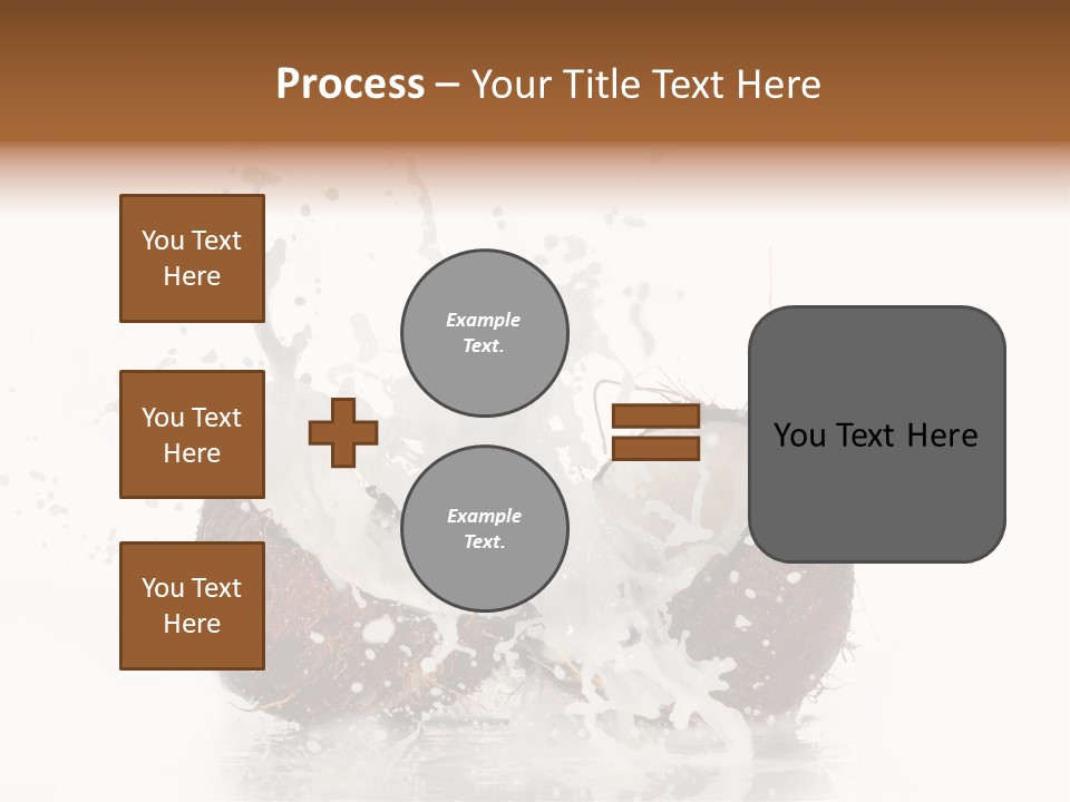 Horizontal Space Copy PowerPoint Template