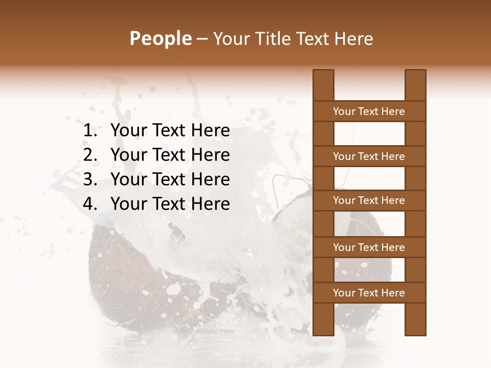 Horizontal Space Copy PowerPoint Template