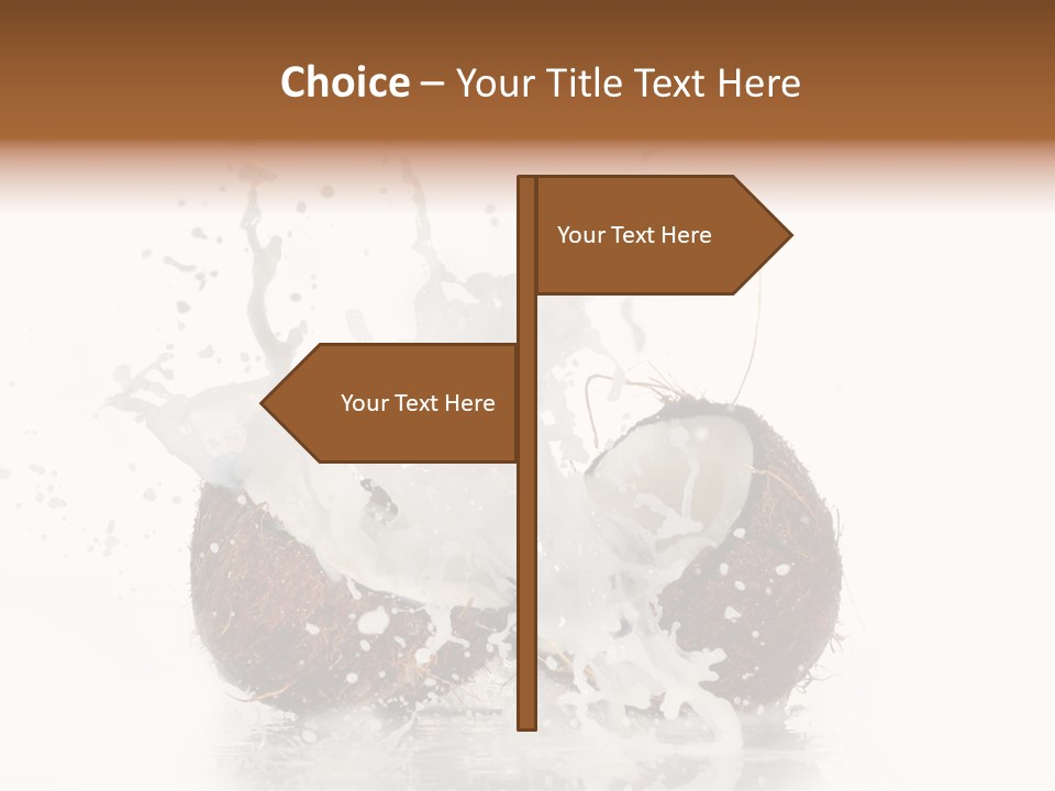 Horizontal Space Copy PowerPoint Template