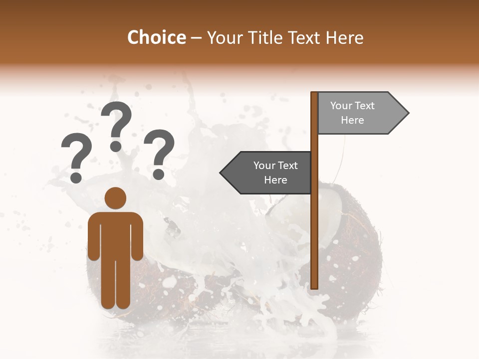 Horizontal Space Copy PowerPoint Template