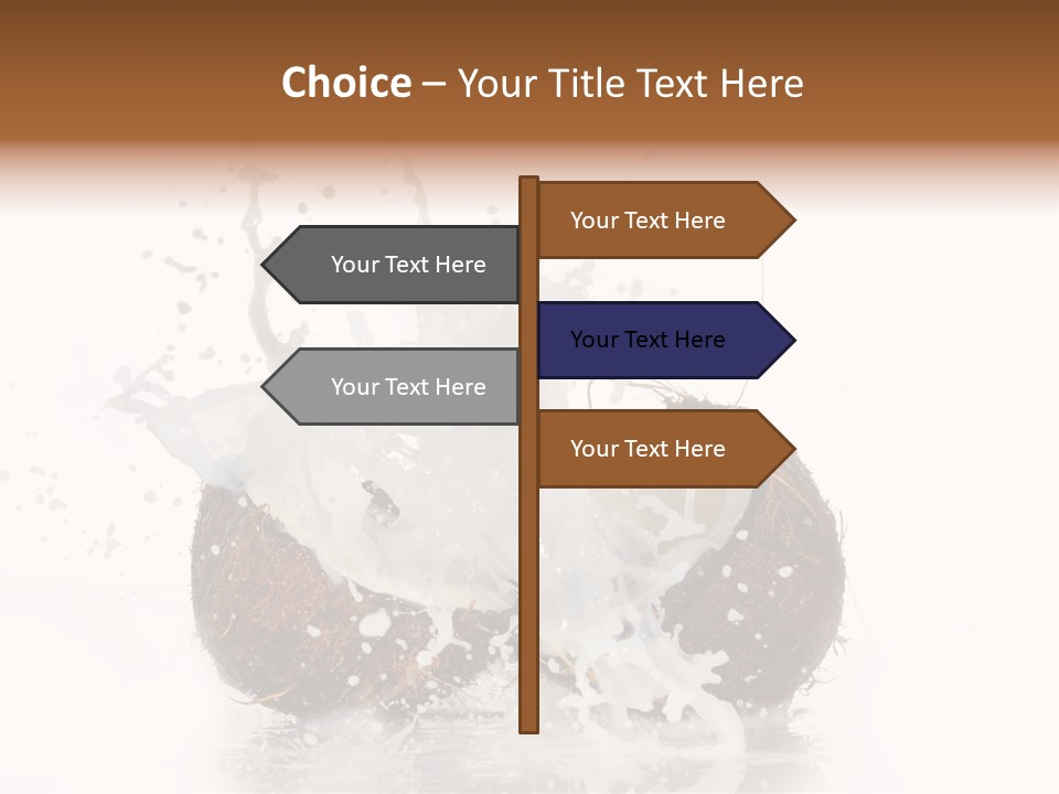 Horizontal Space Copy PowerPoint Template