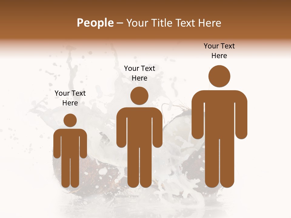 Horizontal Space Copy PowerPoint Template