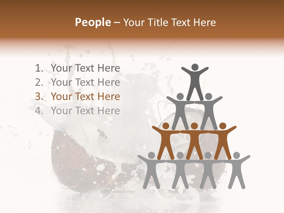 Horizontal Space Copy PowerPoint Template