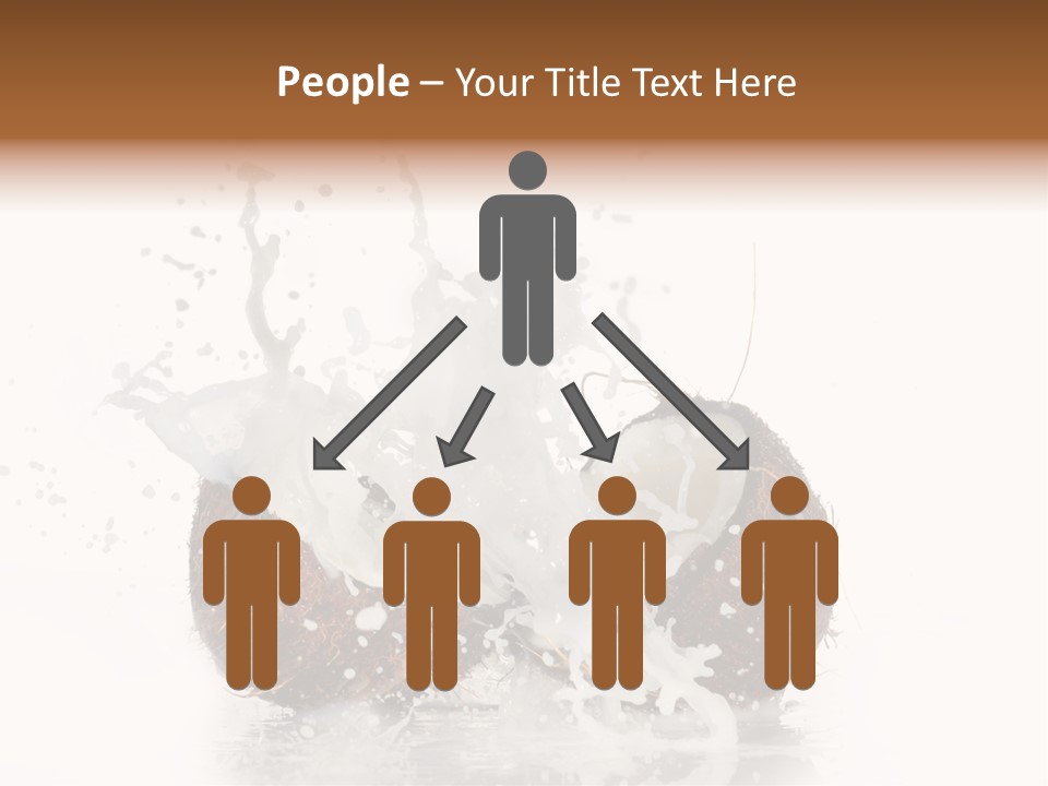 Horizontal Space Copy PowerPoint Template