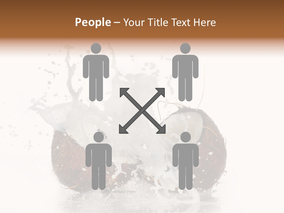 Horizontal Space Copy PowerPoint Template