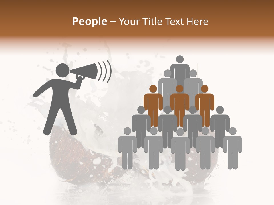 Horizontal Space Copy PowerPoint Template