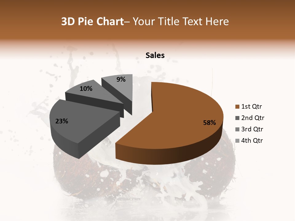 Horizontal Space Copy PowerPoint Template