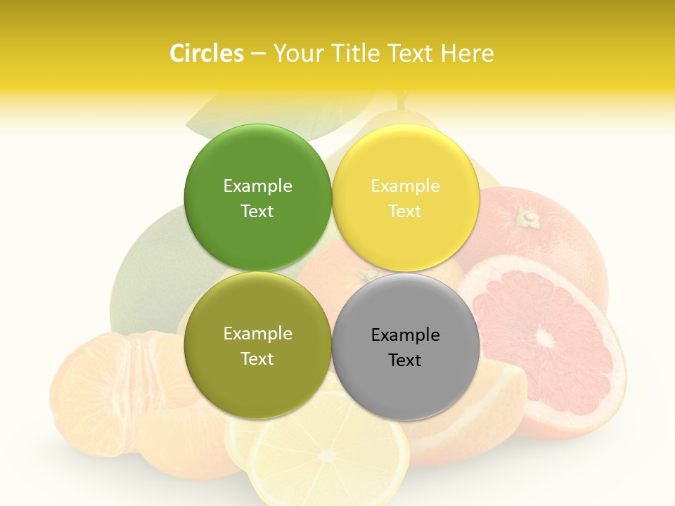 Group Grapefruit Food PowerPoint Template
