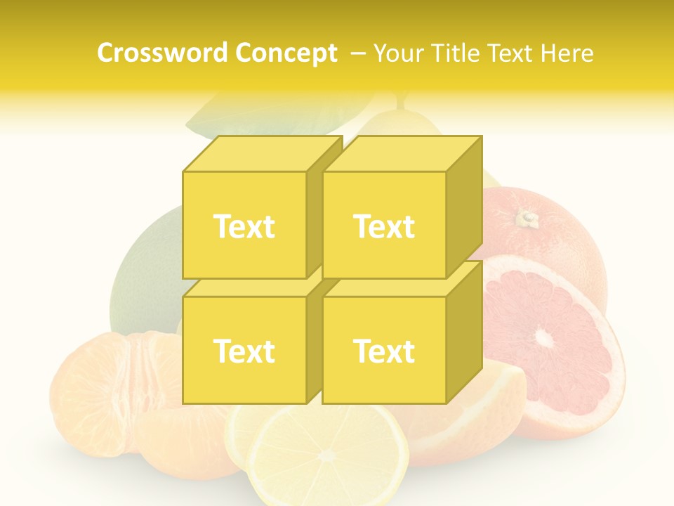 Group Grapefruit Food PowerPoint Template