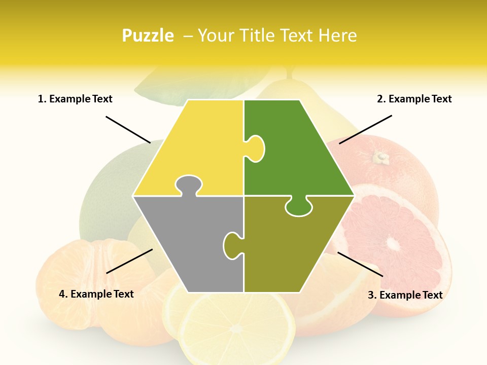 Group Grapefruit Food PowerPoint Template