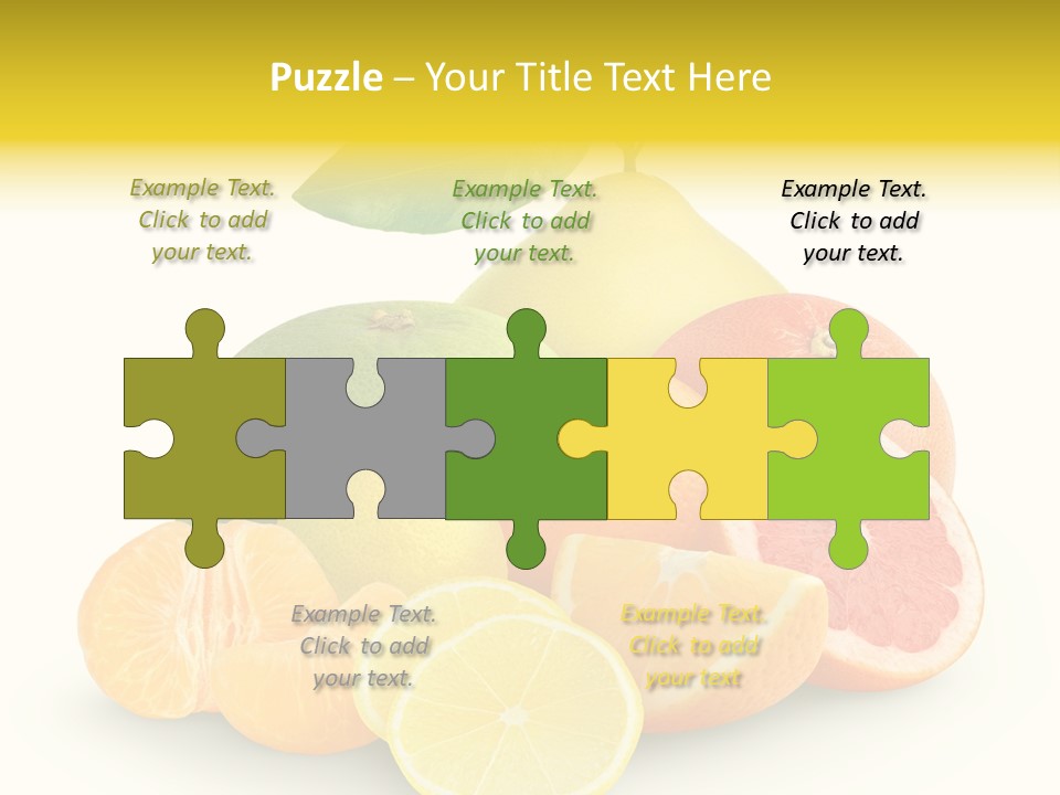 Group Grapefruit Food PowerPoint Template