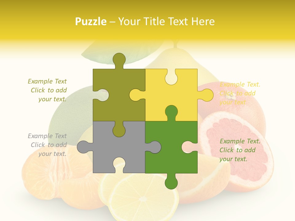 Group Grapefruit Food PowerPoint Template