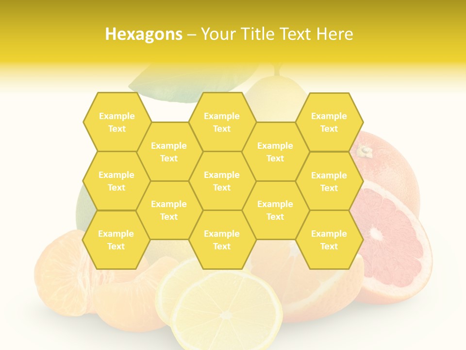 Group Grapefruit Food PowerPoint Template