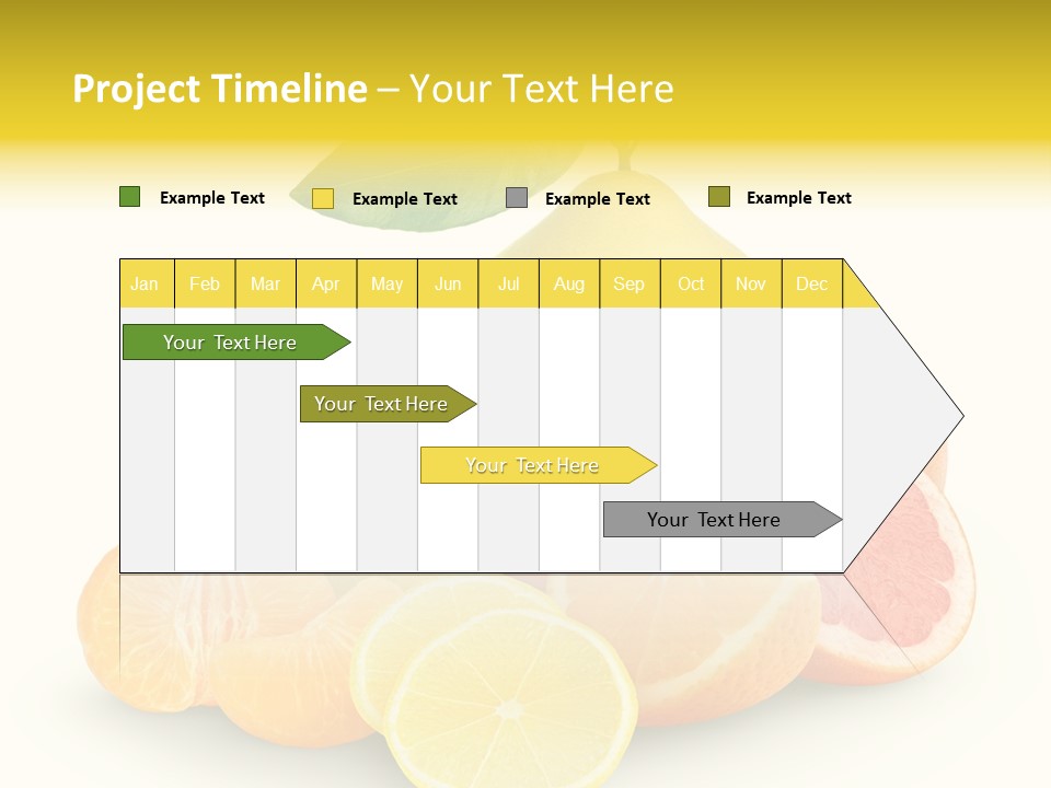 Group Grapefruit Food PowerPoint Template