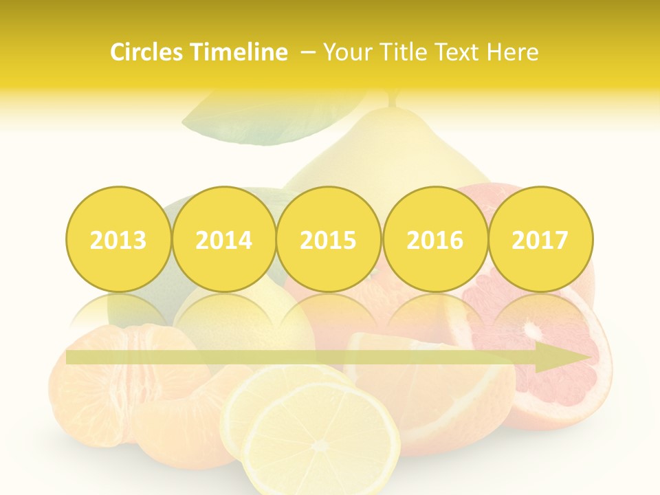 Group Grapefruit Food PowerPoint Template