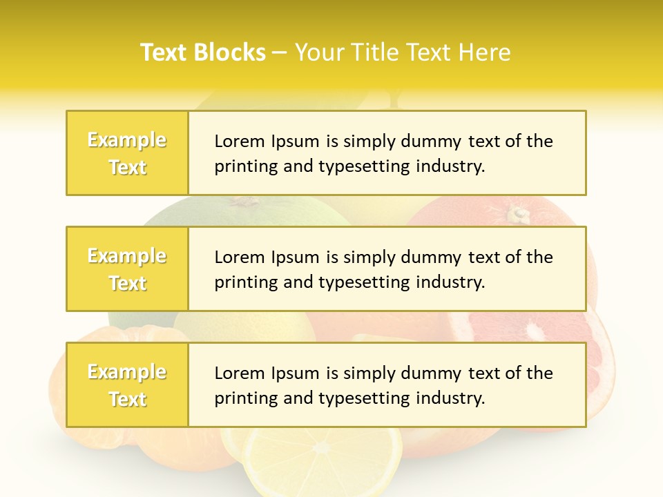 Group Grapefruit Food PowerPoint Template