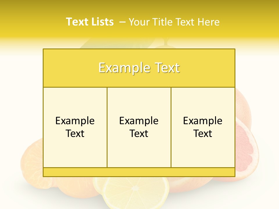 Group Grapefruit Food PowerPoint Template