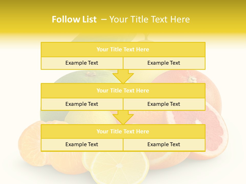 Group Grapefruit Food PowerPoint Template