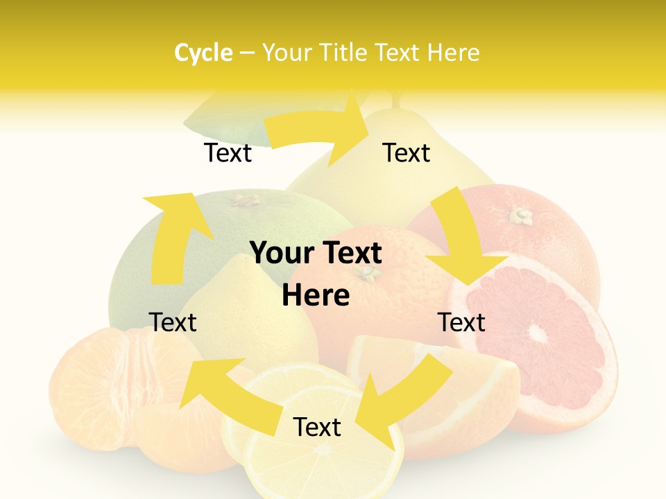Group Grapefruit Food PowerPoint Template