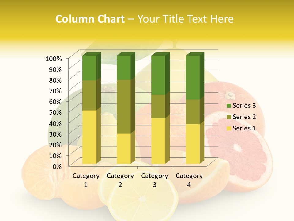 Group Grapefruit Food PowerPoint Template