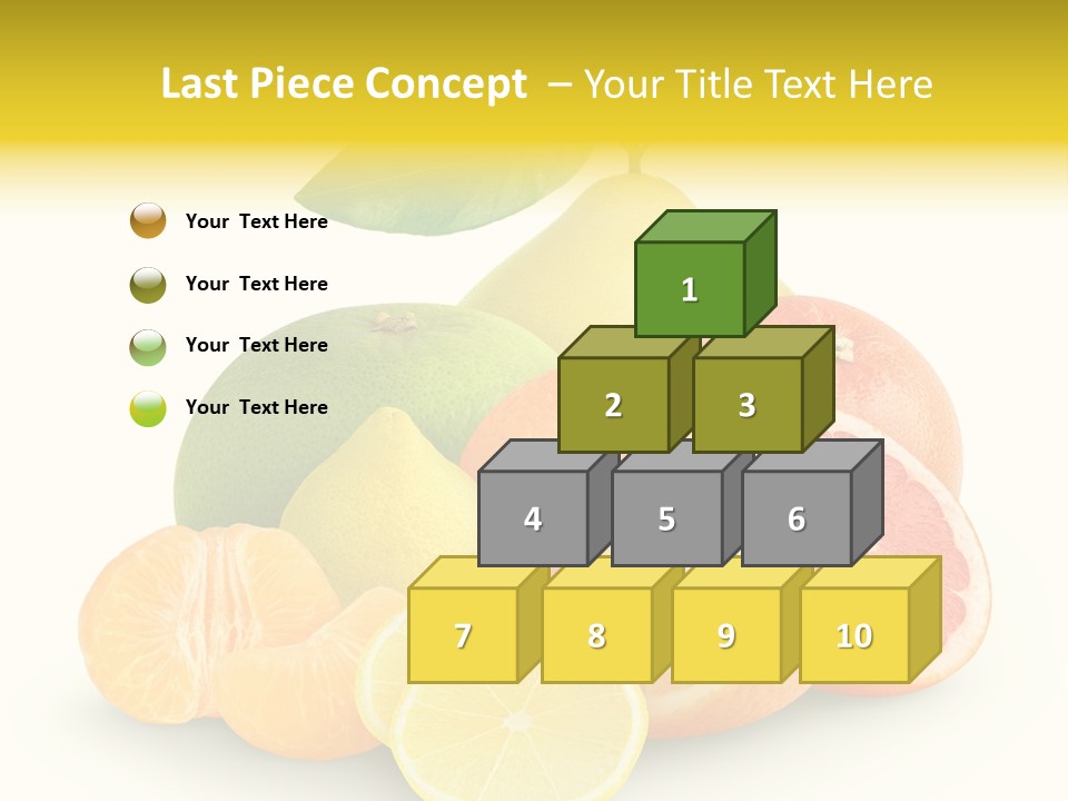 Group Grapefruit Food PowerPoint Template