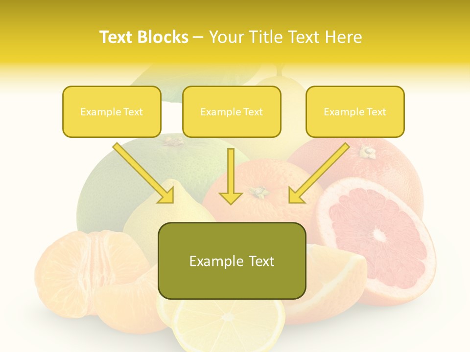 Group Grapefruit Food PowerPoint Template
