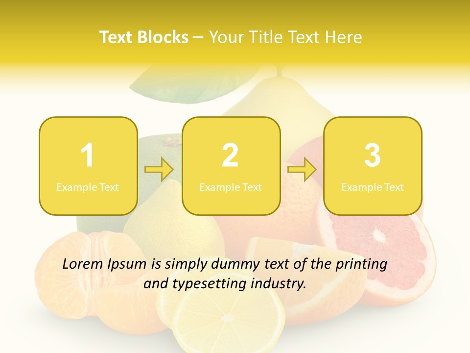 Group Grapefruit Food PowerPoint Template