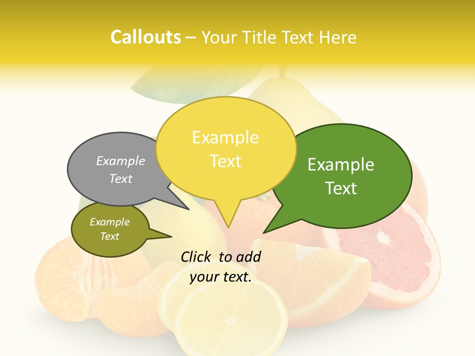 Group Grapefruit Food PowerPoint Template